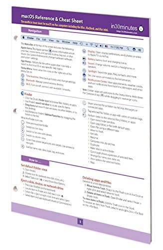 macOS Reference & Cheat Sheet: The unofficial cheat sheet for macOS on iMacs, MacBooks, and Mac computers (English Edition) - i30 Media