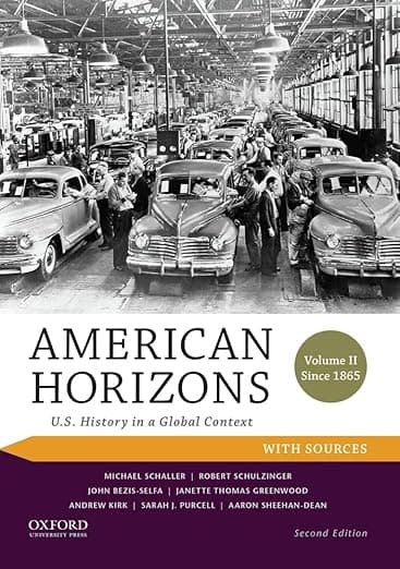 American Horizons: U.S. History in a Global Context, Volume II: Since 1865, with Sources - Michael Schaller