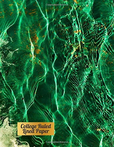 College Ruled Lined Paper: Marble Notebooks College Ruled, Positive Notebook, Diary, Nice Gift for Children, Students, Women, Men, Large ( 8.5 x 11 inches) - Color Marble Notebook
