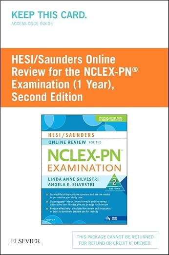 HESI/Saunders Online Review for the NCLEX-PN Examination (1 Year) (Access Card) - HESI
