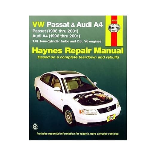 VW Passat & Audi A4: Passat (1998 thru 2001); Audi A4 (1996 thru 2001) (Haynes Repair Manual) - John Haynes