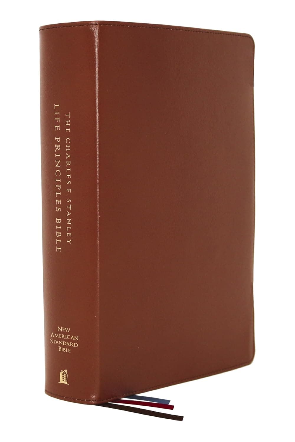 NASB, Charles F. Stanley Life Principles Bible, 2nd Edition, Genuine Leather, Brown, Comfort Print: Holy Bible, New American Standard Bible - Thomas Nelson
