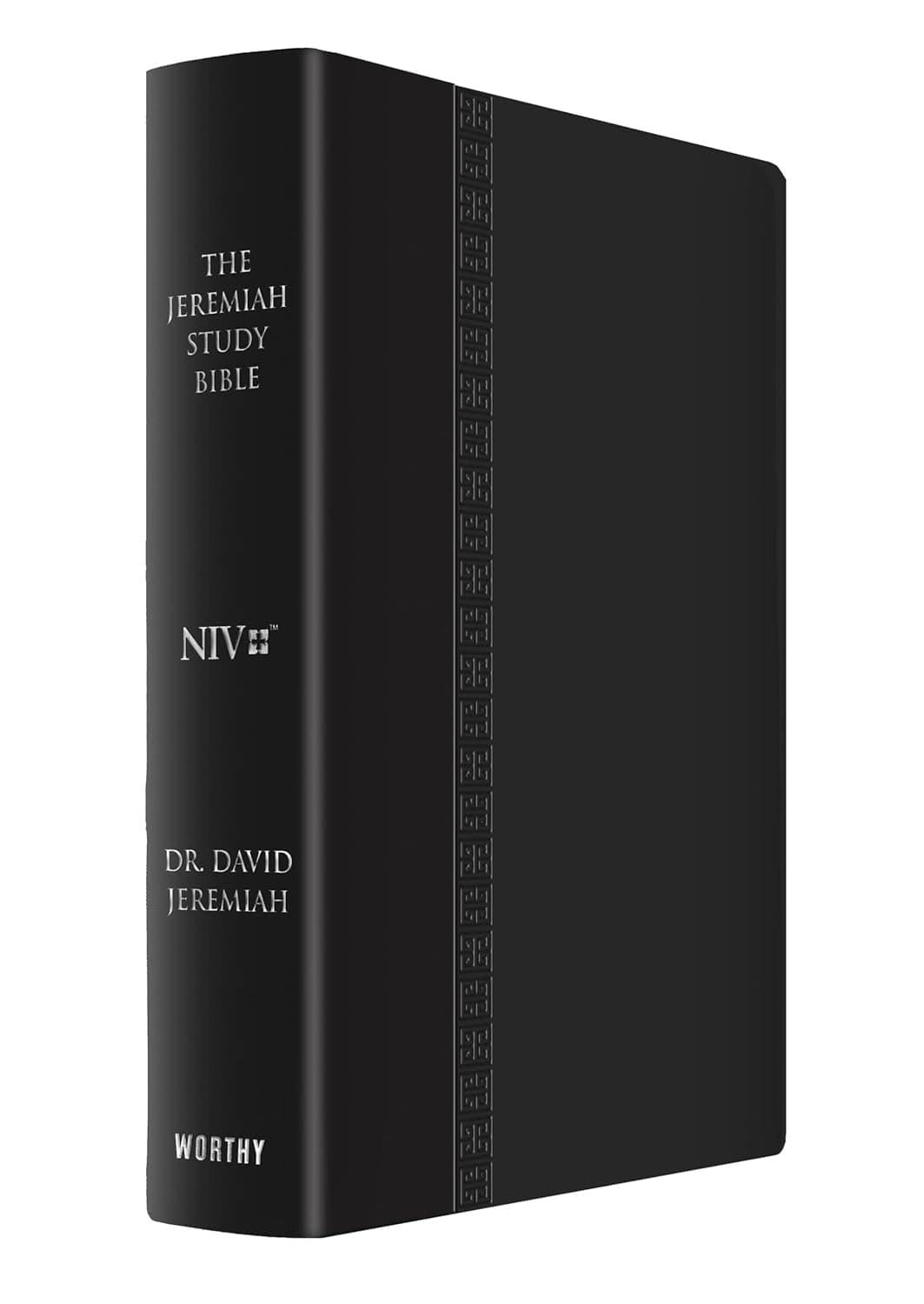 The Jeremiah Study Bible, NIV (Large Print, Black W/ Burnished Edges) Leatherluxe W/Thumb index: What It Says. What It Means. What It Means For You. - Dr. David Jeremiah