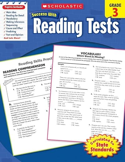 Scholastic Success With Reading Tests: Grade 3 Workbook - Scholastic Teaching Resources