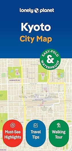 Lonely Planet Kyoto City Map: Durable, Waterproof, Easy-Fold Planning Map with Attractions & Walking Tours (Compact City Planning Maps) - Lonely Planet