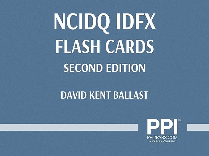 PPI NCIDQ IDFX Flash Cards (Cards), 2nd Edition – More Than 200 Flashcards for the NCIDQ Interior Design Fundamentals Exam - PPI, a Kaplan Company