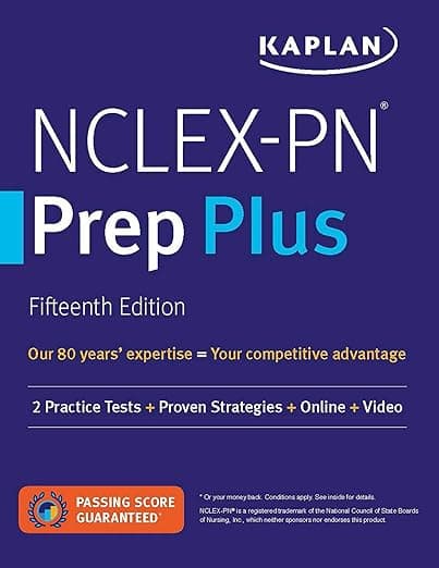 NCLEX-PN Prep Plus: 2 Practice Tests + Proven Strategies + Online + Video (Kaplan Test Prep) - Kaplan Nursing