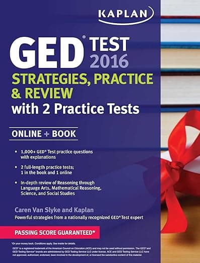 Kaplan GED Test 2016 Strategies, Practice, and Review: Online + Book (Kaplan Test Prep) - Caren Van Slyke