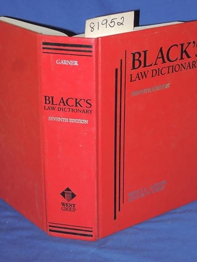 Black's Law Dictionary 7th Edition - West Group