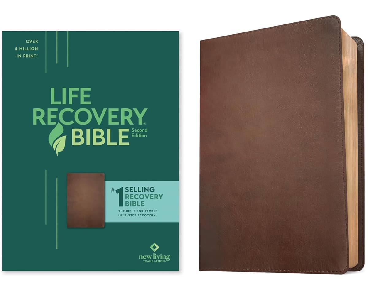 NLT Life Recovery Bible, Second Edition (LeatherLike, Rustic Brown) - Tyndale House Publishers