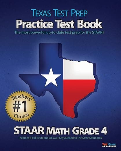 Texas Test Prep Practice Test Book STAAR Math Grade 4 - Createspace Independent Pub