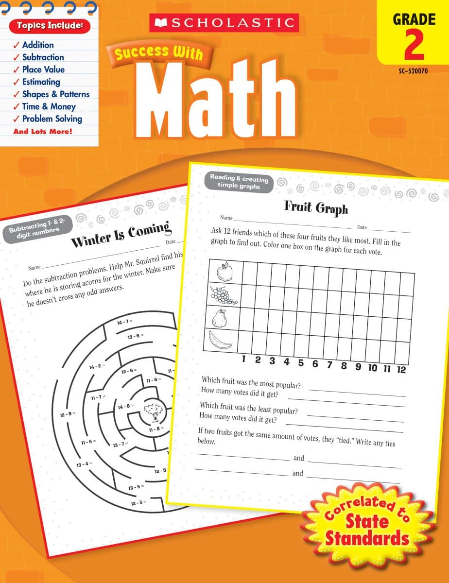 Scholastic Success With Math: Grade 2 Workbook - Scholastic Teaching Resources