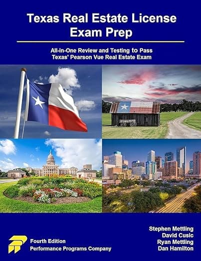 Texas Real Estate License Exam Prep: All-in-One Review and Testing to Pass Texas' Pearson Vue Real Estate Exam - David Pearson