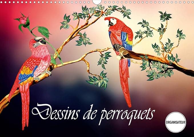 Dessins de perroquets 2020: Perroquets, comme ils sont et comme ils pourraient etre, au plumage bigarre. (Calvendo Art) (French Edition) - Calvendo Verlag GmbH