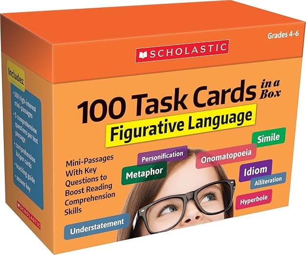100 Task Cards in a Box: Figurative Language - Scholastic Teaching Resources