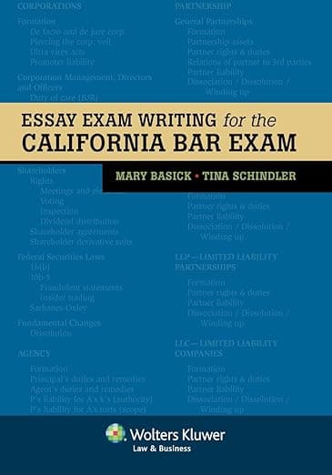 Essay Exam Writing for the California Bar Exam - Wolters Kluwer Law & Business