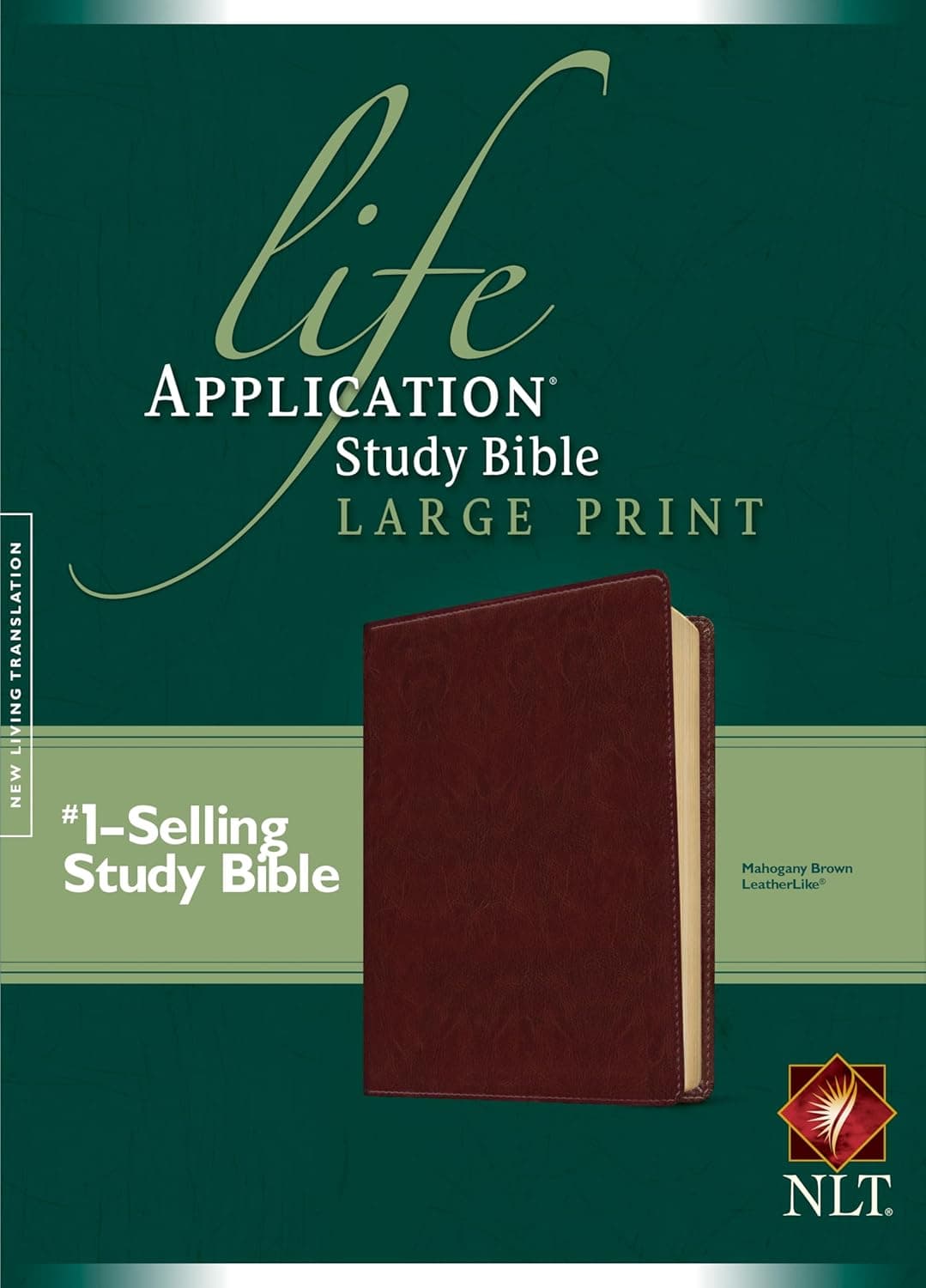 NLT Life Application Study Bible, Second Edition, Large Print (LeatherLike, Brown, Red Letter) - Tyndale House Publishers
