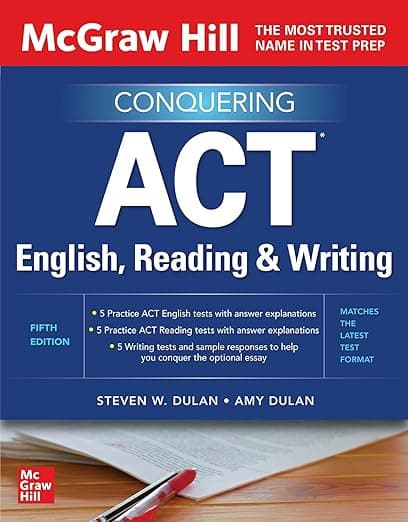McGraw Hill Conquering ACT English, Reading, and Writing, Fifth Edition - Steven W. Dulan