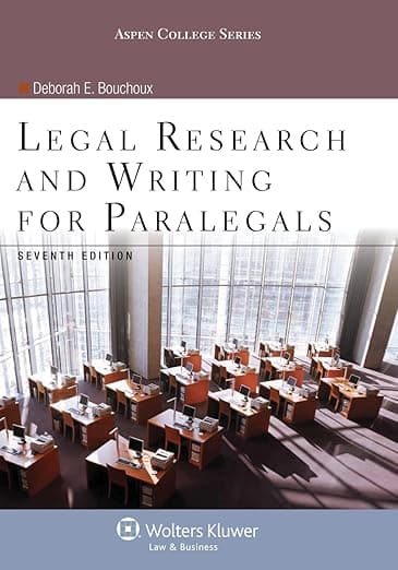 Legal Research and Writing for Paralegals (Aspen College) - Wolters Kluwer Law & Business