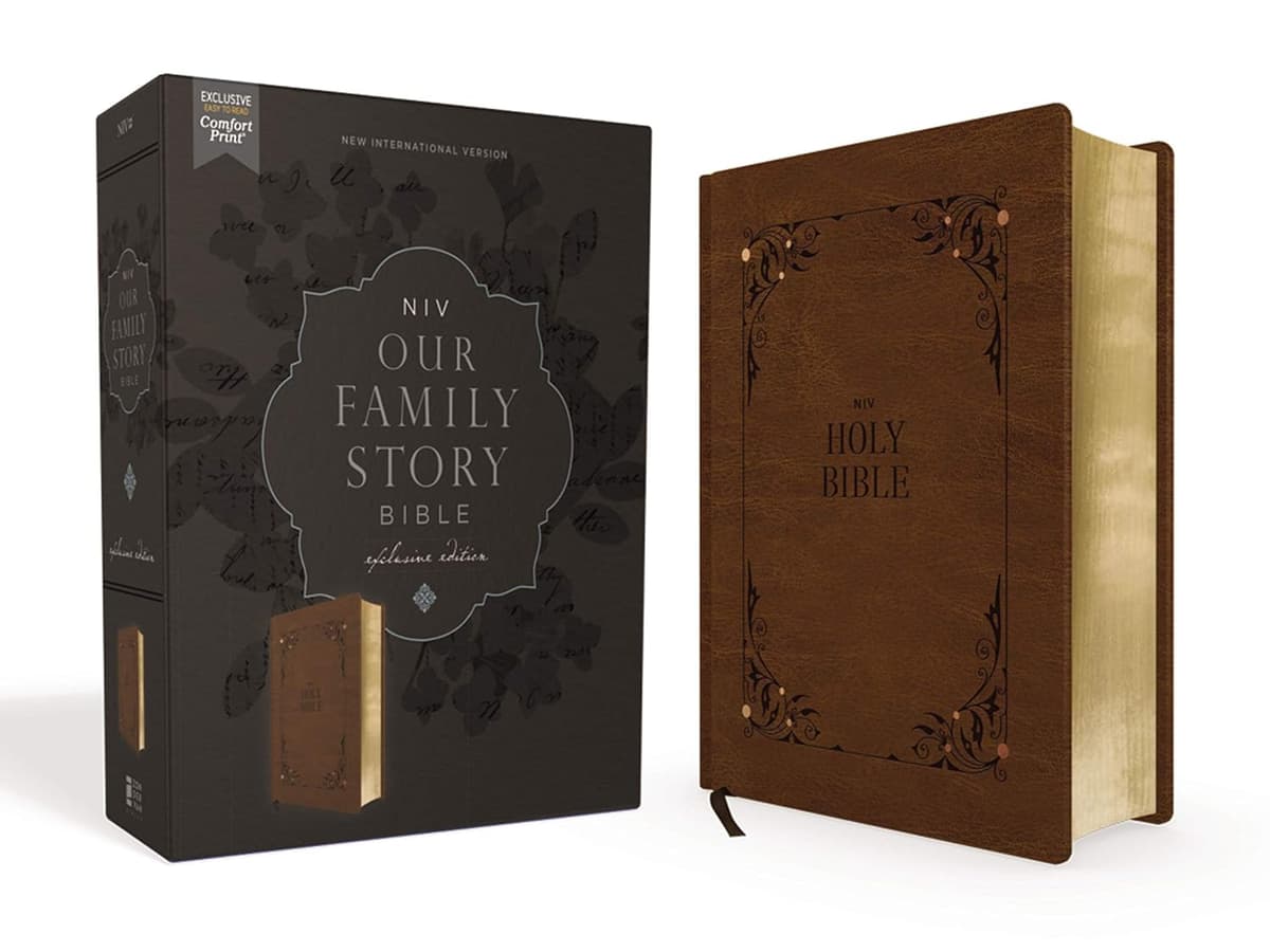 NIV Family Bible, Brown, Comfort Print - Anonymous