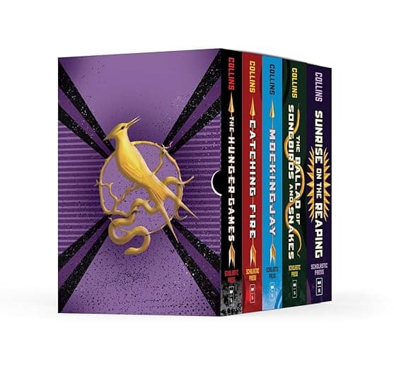 Hunger Games 5-Book Hardcover Box Set (The Hunger Games, Catching Fire, Mockingjay, The Ballad of Songbirds and Snakes, Sunrise on the Reaping) - Suzanne Collins