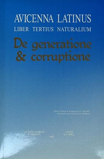 Avicenna Latinus: Liber tertius naturalium (Latin Edition) - Avicenna