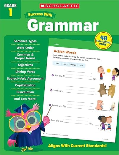 Scholastic Success with Grammar Grade 1 Workbook - Scholastic Teaching Resources