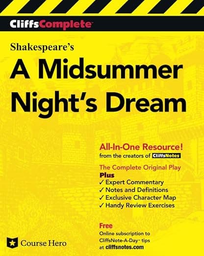 CliffsComplete Shakespeare's A Midsummer Night's Dream - CliffsNotes