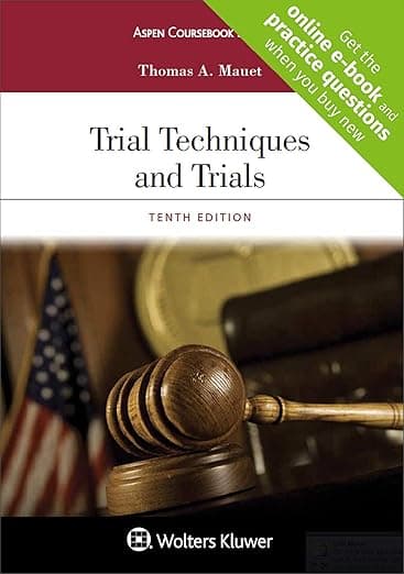 Trial Techniques and Trials + Website companion (Aspen Coursebook) - Aspen Opco Llc