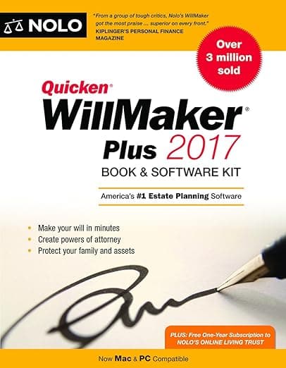 Quicken Willmaker Plus 2017: Book & Software Kit - Nolo