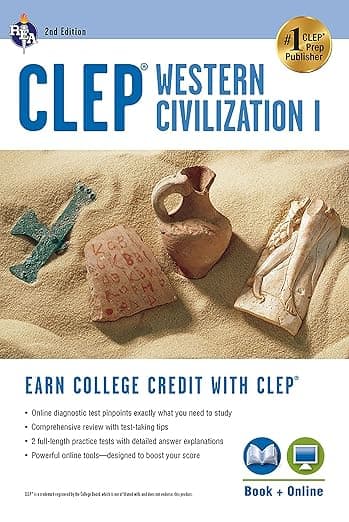 CLEP® Western Civilization I Book + Online (CLEP Test Preparation) - Research & Education Association