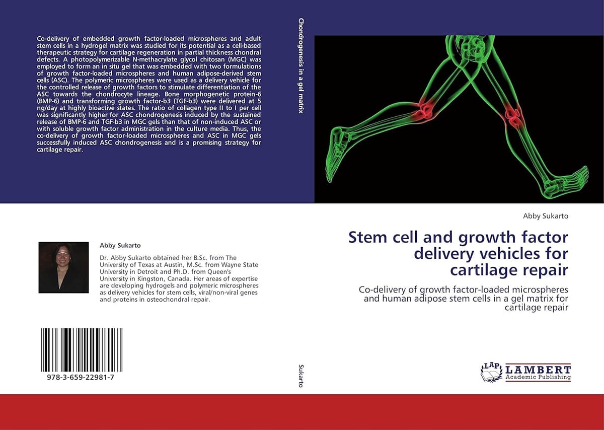 Stem cell and growth factor delivery vehicles for cartilage repair: Co-delivery of growth factor-loaded microspheres and human adipose stem cells in a gel matrix for cartilage repair