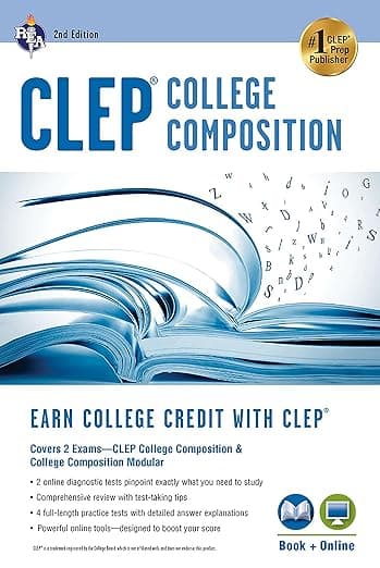 CLEP® College Composition 2nd Ed., Book + Online (CLEP Test Preparation) - Research & Education Association