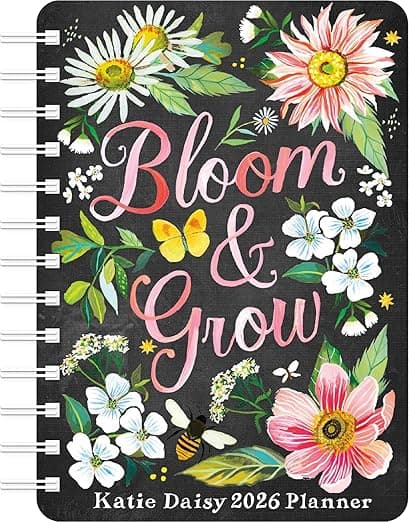 Katie Daisy 2026 Weekly Planner Calendar: Bloom & Grow - Amber Lotus Publishing