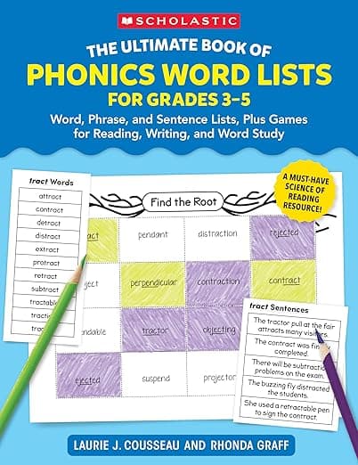 The Ultimate Book of Phonics Word Lists: Grades 3-5 - Scholastic Teaching Resources