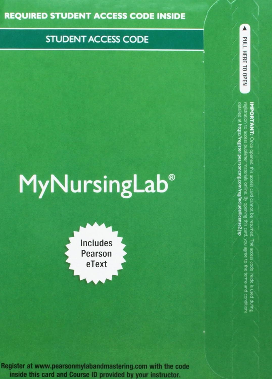 MyLab Nursing with Pearson eText -- Access Card -- for Kozier & Erb's Fundamentals of Nursing (My Nursing Lab)