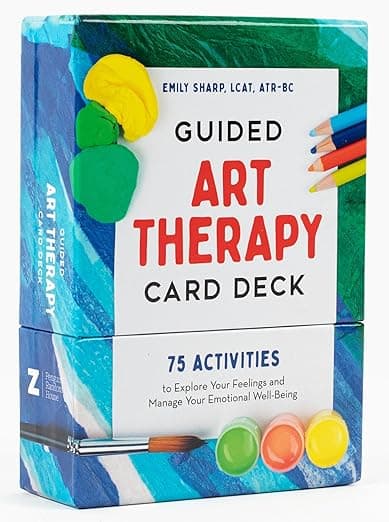 Guided Art Therapy Card Deck: 75 Activities to Explore Your Feelings and Manage Your Emotional Well-Being - Zeitgeist