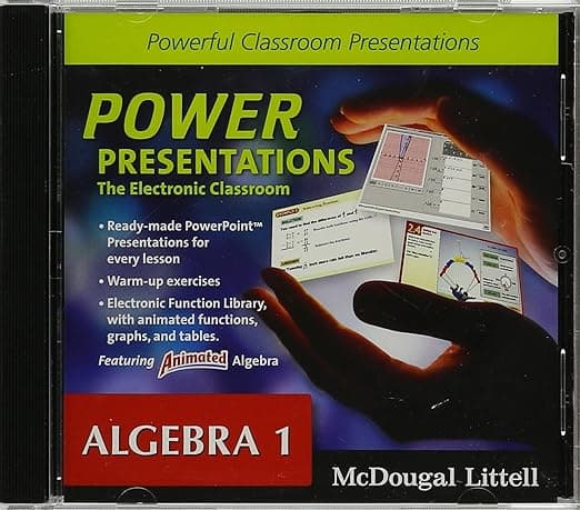 Holt McDougal Larson Algebra 1: Power Presentations: The Electronic Classroom CD-ROM - McDougal Littell