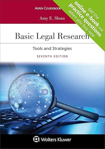 Basic Legal Research: Tools and Strategies (Aspen Coursebook) - Aspen Opco Llc