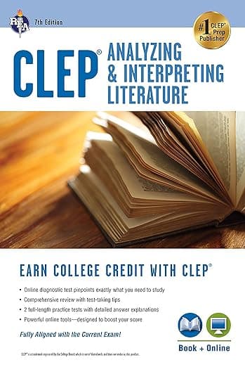 CLEP® Analyzing & Interpreting Literature Book + Online (CLEP Test Preparation) - Editors of REA