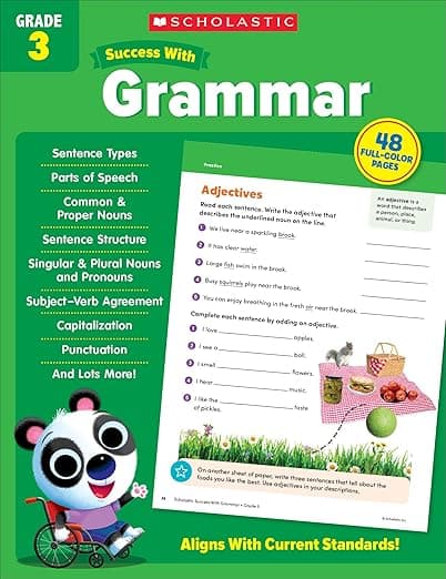 Scholastic Success with Grammar Grade 3 Workbook - Scholastic Teaching Resources