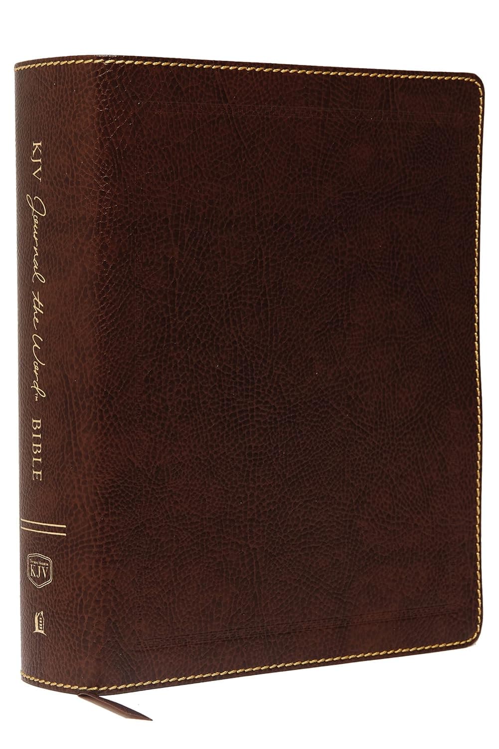 KJV Large Print Bible, Journal the Word, Reflect, Journal or Create Art Next to Your Favorite Verses (Brown Bonded Leather, Red Letter, Comfort Print: King James Version) - Thomas Nelson