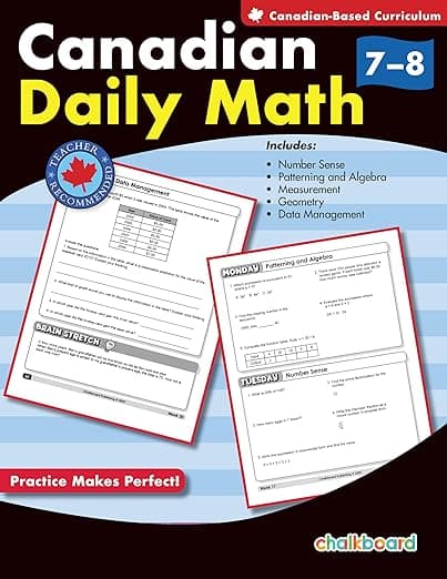 Canadian Daily Math Grades 7-8 - Chalkboard Publishing