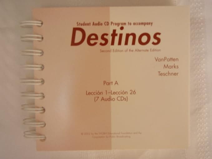 Destinos, Part A: Lessons 1-26, Student Audio CD Program - Bill VanPatten