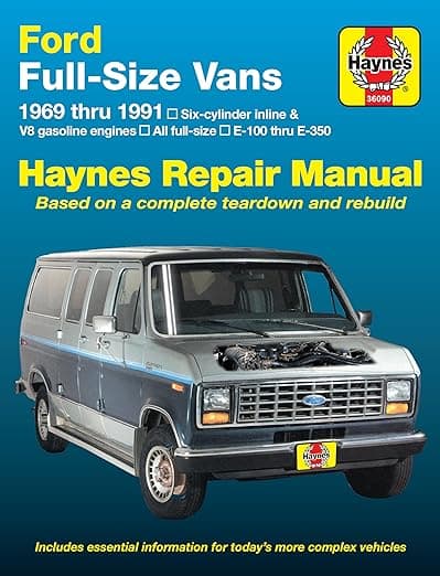 Ford Full-size Econoline E-100 thru E-350 Gas Engine Vans (69-91) Haynes Repair Manual (Does not include information specific to diesel engines. Includes coverage apart from specific exclusion noted) - John Haynes