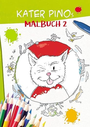 Kater Pinos Malbuch 2 (Kater Pinos Welt voller Abenteuer (4)) (German Edition) - Books on Demand