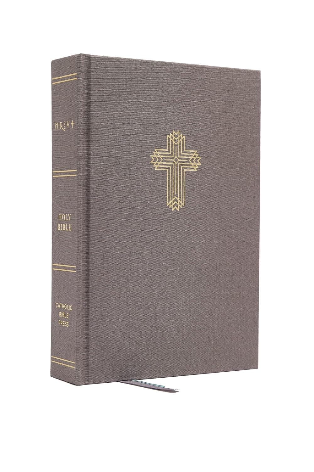 NRSV, Catholic Bible, Journal Edition, Cloth over Board, Gray, Comfort Print: Holy Bible - Catholic Bible Press