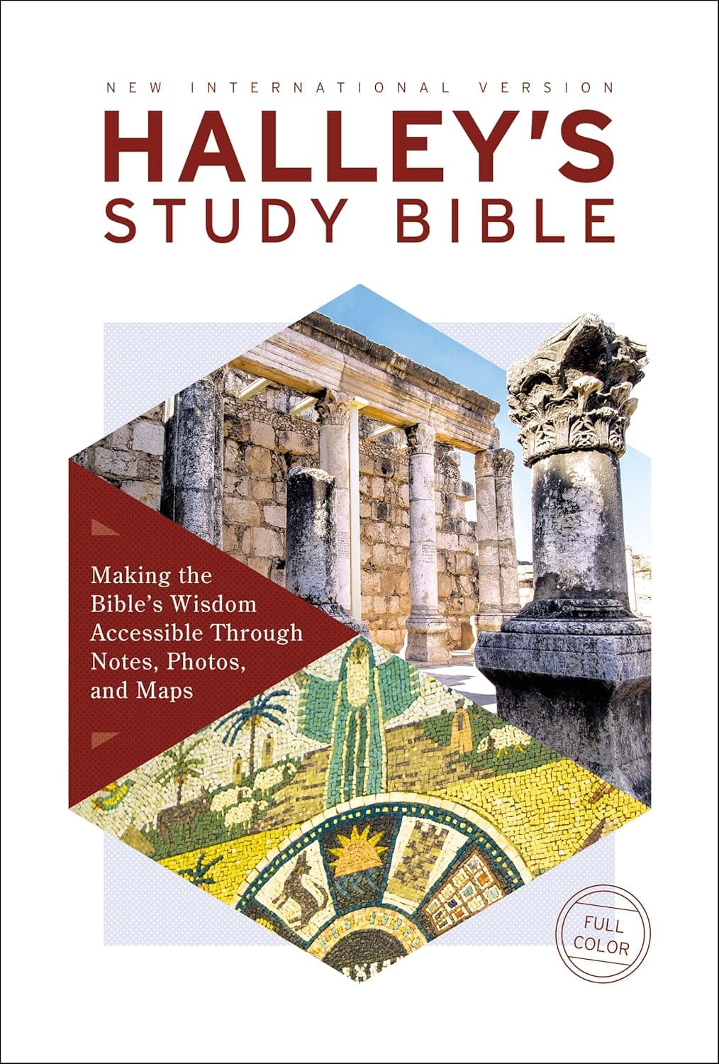 NIV, Halley's Study Bible (A Trusted Guide Through Scripture), Hardcover, Red Letter, Comfort Print: Making the Bible's Wisdom Accessible Through Notes, Photos, and Maps - Zondervan