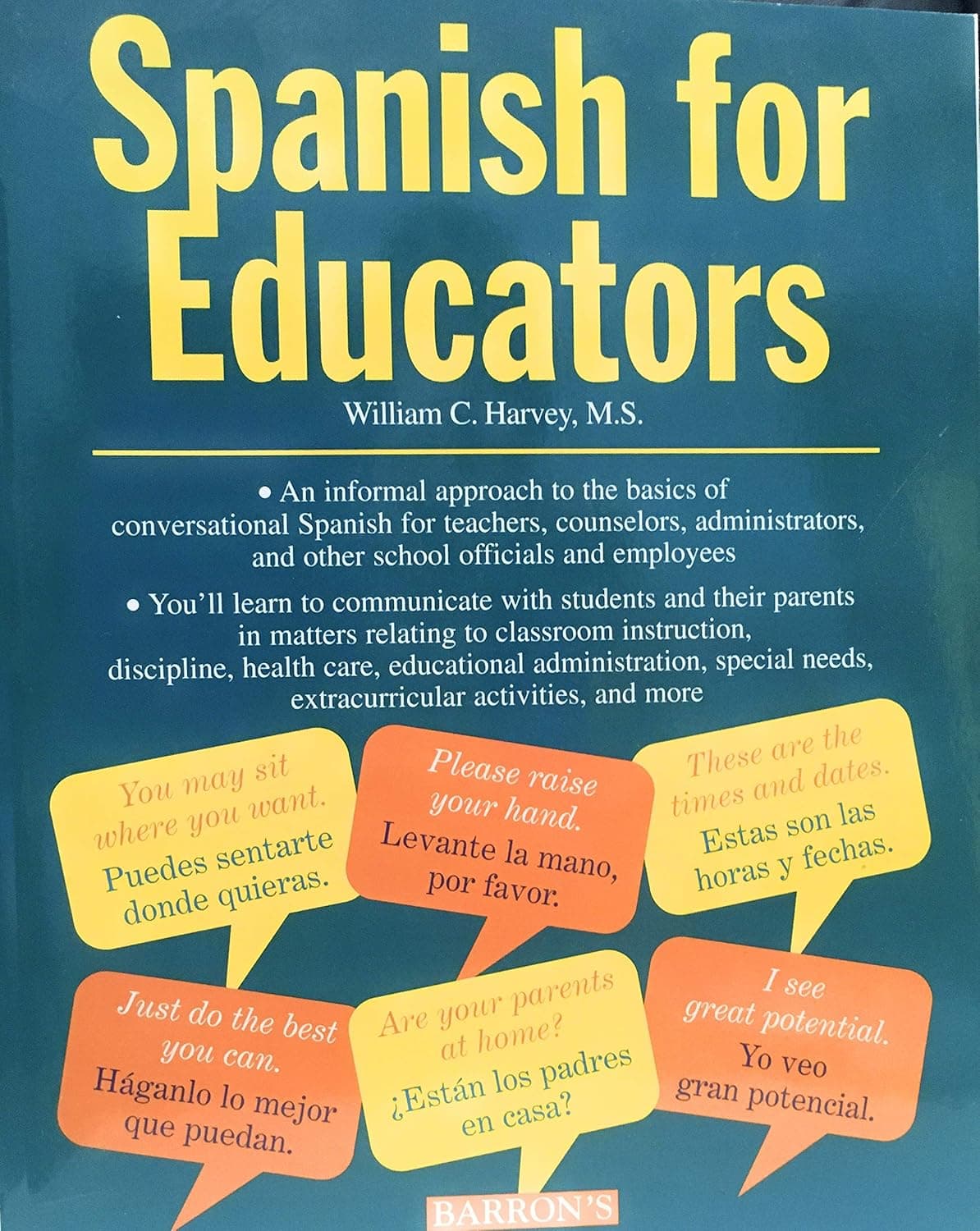 Spanish for Educators (English and Spanish Edition) - B E S Pub Co
