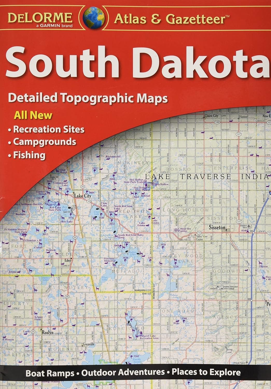 South Dakota (Delorme Atlas & Gazeteer) - Rand McNally